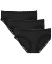 【送料無料】 ナトリ レディース パンツ アンダーウェア Bliss Lace-Trim Cotton Brief Underwear 3-Pack 15605...
