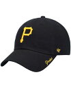 【送料無料】 47ブランド レディース 帽子 アクセサリー Women's Black Pittsburgh Pirates Team Miata Clean Up Adjustable Hat Black(4)