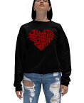 【送料無料】 エルエーポップアート レディース シャツ トップス Women's Crewneck Word Art Just a Small Town Girl Sweatshirt Top Black