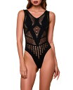 【送料無料】 ホーティ レディース ナイトウェア アンダーウェア Women 039 s 1 Piece Mixed Pattern Seamless Hosiery Lingerie Bodysuit Black