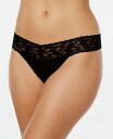【送料無料】 ハンキーパンキー レディース パンツ アンダーウェア Cotton Low-Rise Lace Thong 891581 Black