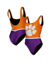 【送料無料】 フォコ レディース 上下セット 水着 Women's Orange Clemson Tigers One-Piece Bathing Suit Orange