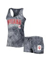 【送料無料】 コンセプツ スポーツ レディース ナイトウェア アンダーウェア Women's Charcoal Indiana Hoosiers Billboa...