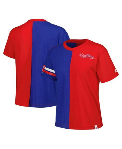 【送料無料】 スターター レディース Tシャツ トップス Women's Red Royal Philadelphia Phillies Power Move T-shirt Red Royal 【送料無料】 スターター レディース Tシャツ トップス Women's Red Royal Philadelphia Phillies Power Move T-shirt Red Royal