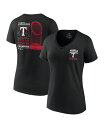 【送料無料】 ファナティクス レディース Tシャツ トップス Women's Black Texas Rangers 2023 World Series Cha...
