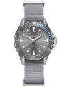 yz n~g Y rv ANZT[ Unisex Swiss Scuba Gray Nato Strap Watch 37mm None