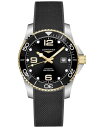 yz W Y rv ANZT[ Men's Swiss Automatic HydroConquest Black Rubber Strap Watch 41mm Black