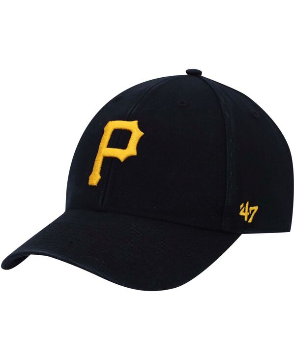 【送料無料】 47ブランド メンズ 帽子 アクセサリー Men's Black Pittsburgh Pirates Legend MVP Logo Adjustable Hat Black