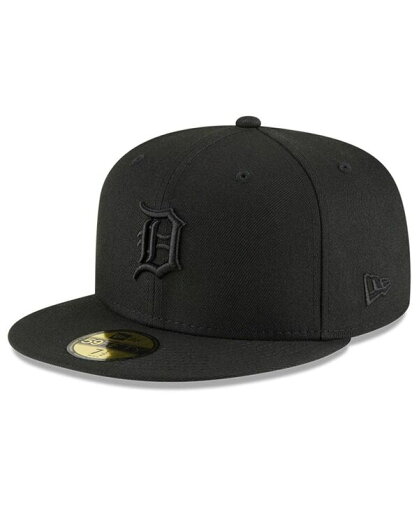 【送料無料】 ニューエラ メンズ 帽子 アクセサリー Men's Detroit Tigers Black on Black 59FIFTY Fitted Hat Black 【送料無料】 ニューエラ メンズ 帽子 アクセサリー Men's Detroit Tigers Black on Black 59FIFTY Fitted Hat Black
