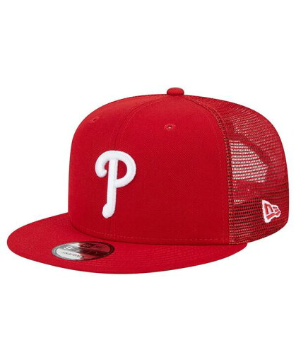【送料無料】 ニューエラ メンズ 帽子 アクセサリー Men's Red Philadelphia Phillies Team Color Trucker 9FIFTY Snapback Hat Red 【送料無料】 ニューエラ メンズ 帽子 アクセサリー Men's Red Philadelphia Phillies Team Color Trucker 9FIFTY Snapback Hat Red