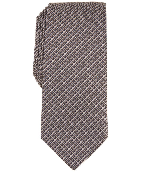 yz At@j Y lN^C ANZT[ Men's Emerson Slim Geo Neat Tie Taupe