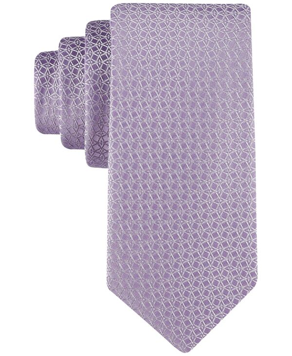 カルバン・クライン ネクタイ 【送料無料】 カルバンクライン メンズ ネクタイ アクセサリー Men's Grace Geo-Pattern Tie Lilac