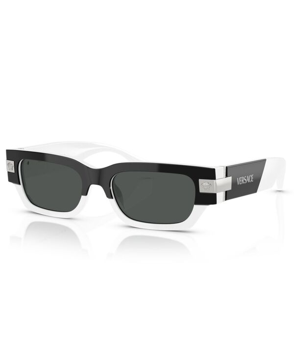ヴェルサーチ 【送料無料】 ヴェルサーチ メンズ サングラス・アイウェア アクセサリー Men's Sunglasses Ve4465 Top Black White