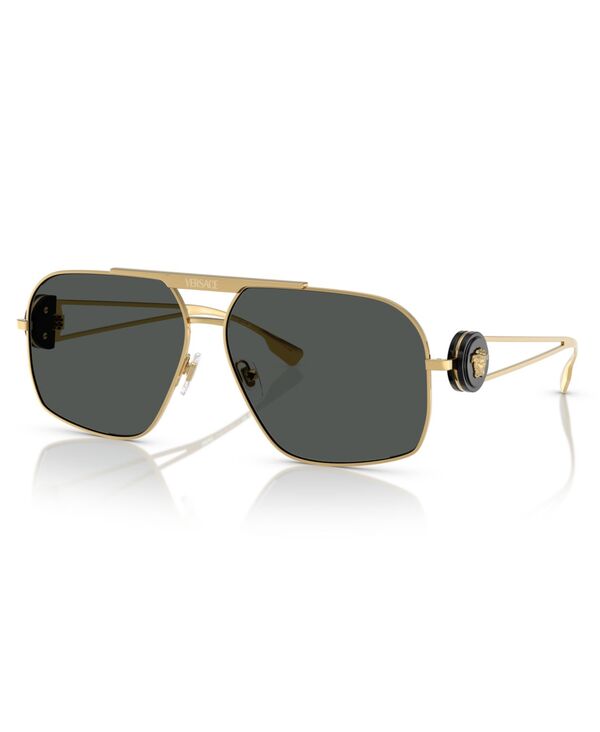 ヴェルサーチ 【送料無料】 ヴェルサーチ メンズ サングラス・アイウェア アクセサリー Men's Sunglasses Ve2269 Gold