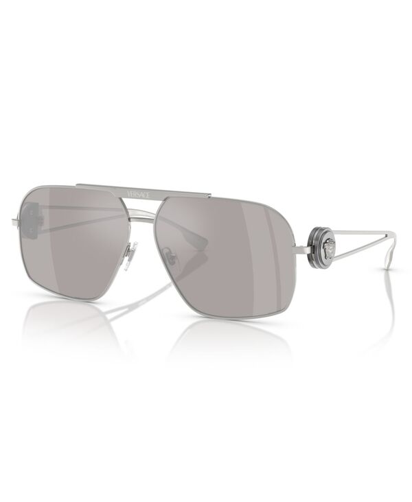 ヴェルサーチ 【送料無料】 ヴェルサーチ メンズ サングラス・アイウェア アクセサリー Men's Sunglasses Ve2269 Silver