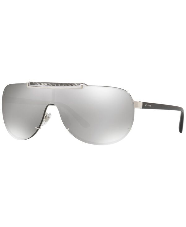ヴェルサーチ 【送料無料】 ヴェルサーチ メンズ サングラス・アイウェア アクセサリー Sunglasses VE2140 SILVER / GREY SILVER MIRROR