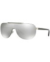 【送料無料】 ヴェルサーチ メンズ サングラス・アイウェア アクセサリー Sunglasses VE2140 SILVER / GREY SILVER MIRROR