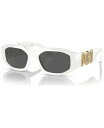 ヴェルサーチ 【送料無料】 ヴェルサーチ メンズ サングラス・アイウェア アクセサリー Unisex Sunglasses VE4361 Biggie WHITE / DARK GREY