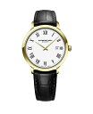 yz Ch EB Y rv ANZT[ Men's Swiss Toccata Black Leather Strap Watch 39mm Black