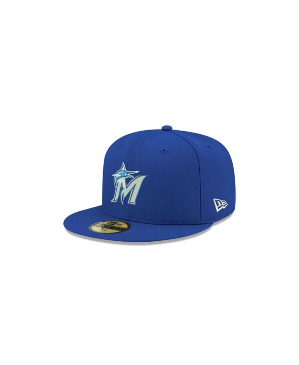 【送料無料】 ニューエラ メンズ 帽子 アクセサリー Miami Marlins Re-Dub 59FIFTY Cap Light Royal