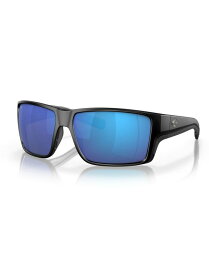 【送料無料】 コスタデルマール メンズ サングラス・アイウェア アクセサリー Men's Polarized Sunglasses Reefton Pro 6S9080 Matte Black Blue