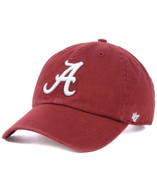 楽天ReVida 楽天市場店【送料無料】 47ブランド メンズ 帽子 アクセサリー Alabama Crimson Tide NCAA Clean-Up Cap Crimson