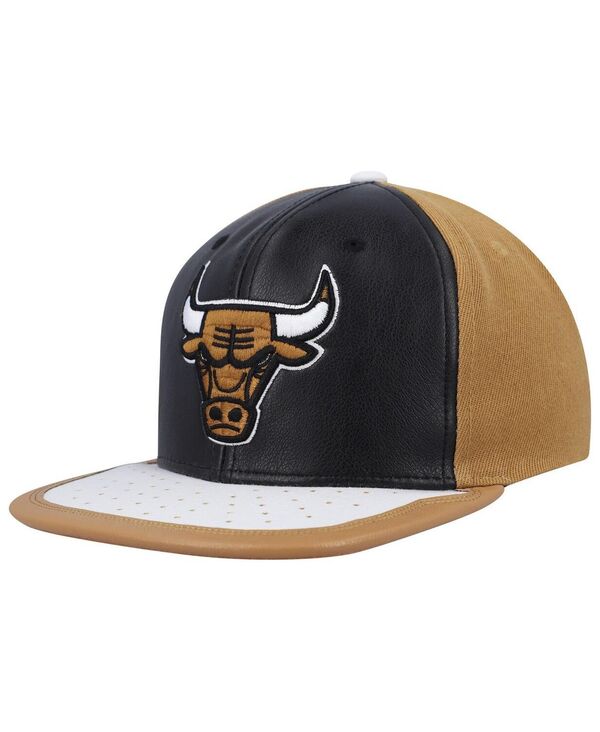 ミッチェル＆ネス 【送料無料】 ミッチェル&ネス メンズ 帽子 アクセサリー Men's Black Tan Chicago Bulls Day One Snapback Hat Black Tan