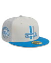 【送料無料】 ニューエラ メンズ 帽子 アクセサリー Men 039 s Cream Blue Detroit Lions 2023 Sideline Historic 59FIFTY Fitted Hat Cream Blue