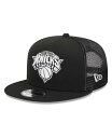 【送料無料】 ニューエラ メンズ 帽子 アクセサリー Men's Black New York Knicks Evergreen 9FIFTY Trucker Snapback Hat Black