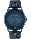  カルバンクライン メンズ 腕時計 アクセサリー Men's Ascend Blue Stainless Steel Mesh Bracelet Watch 43mm Blue