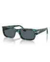 yz y\ Y TOXEACEFA ANZT[ Unisex Sunglasses Adrien Po3347S Blue Havana