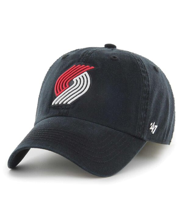 【送料無料】 47ブランド メンズ 帽子 アクセサリー Men 039 s Black Portland Trail Blazers Classic Franchise Fitted Hat Black