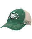 yz 47uh Y Xq ANZT[ Men's '47 Green Natural New York Jets Trawler Trucker Clean Up Snapback Hat Green Natural