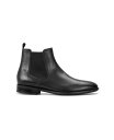 【送料無料】 ボス メンズ ブーツ レインブーツ シューズ Men 039 s Colby Leather Chelsea Slip On Boot Black