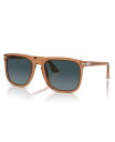【送料無料】 ペルソル メンズ サングラス・アイウェア アクセサリー Unisex Polarized Sunglasses Po3336S Transparent Brown