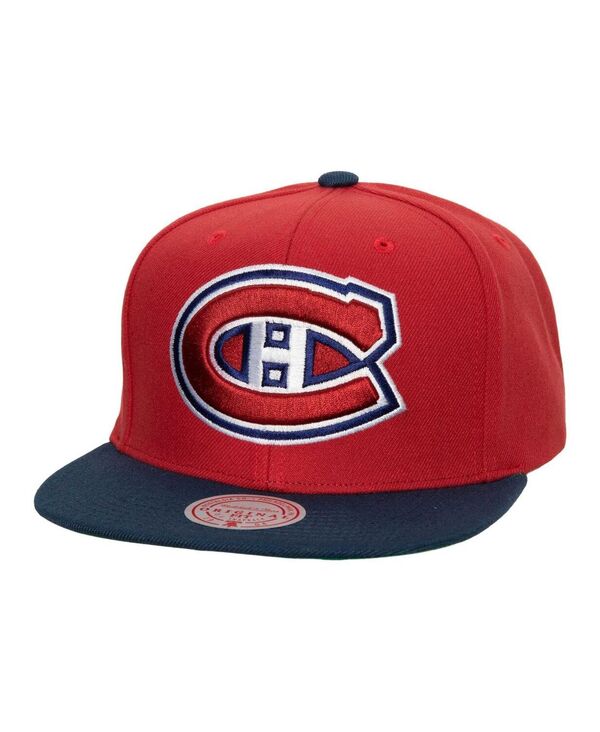ミッチェル＆ネス 【送料無料】 ミッチェル&ネス メンズ 帽子 アクセサリー Men's Red Montreal Canadiens Core Team Ground 2.0 Snapback Hat Red