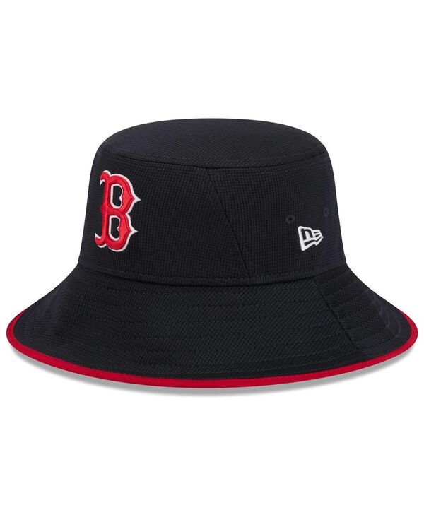 楽天ReVida 楽天市場店【送料無料】 ニューエラ メンズ 帽子 アクセサリー Men's Navy Boston Red Sox Game Day Bucket Hat Navy