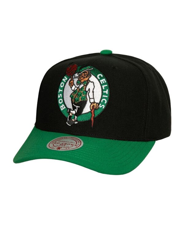 【送料無料】 ミッチェル&ネス メンズ 帽子 アクセサリー Men's Black Kelly Green Boston Celtics Soul XL Logo Pro Crown Snapback Hat Black Kelly Green