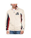 【送料無料】 スターター メンズ ジャケット・ブルゾン アウター Men's Cream Chicago White Sox Rebound Cooperstown Collection Full-Zip Track Jacket Cream