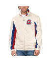 【送料無料】 スターター メンズ ジャケット・ブルゾン アウター Men's Cream Atlanta Braves Rebound Cooperstown Collection Full-Zip Track Jacket Cream