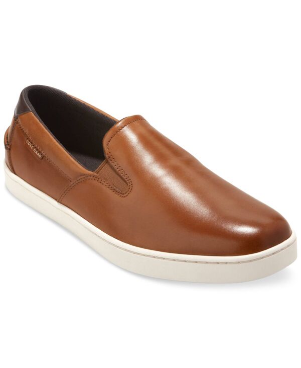 【送料無料】 コールハーン メンズ スリッポン・ローファー シューズ Men's Nantucket Slip-On Deck Shoes Ch British Tan/ivory