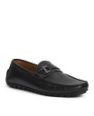 【送料無料】 ブルーノマグリ メンズ スリッポン・ローファー シューズ Men's Xanto Leather and Suede Driving Loafers Black Leather(4)