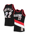 【送料無料】 ミッチェル ネス メンズ シャツ トップス Men 039 s Clyde Drexler Black Portland Trail Blazers 1991-92 Hardwood Classics 75th Anniversary Diamond Swingman Jersey Black