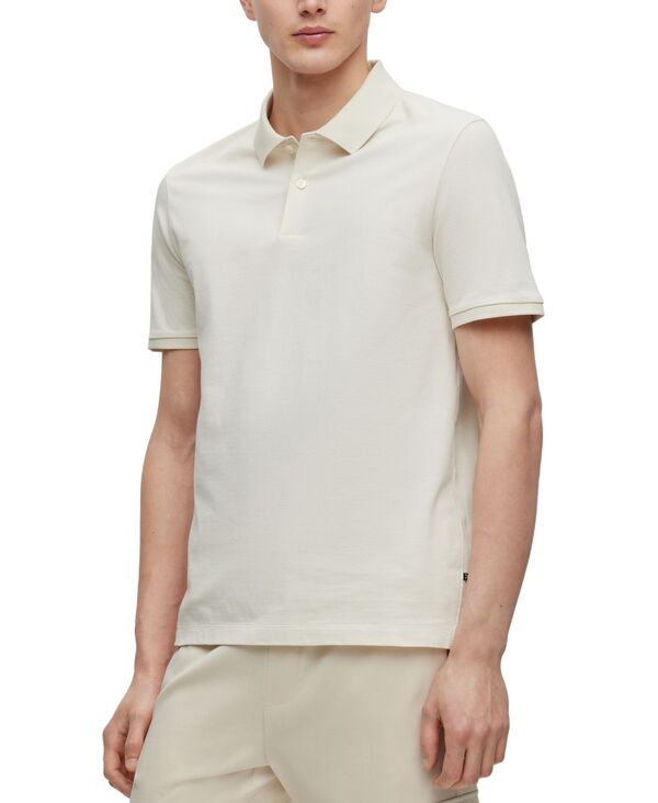 ヒューゴ・ボス ポロシャツ メンズ 【送料無料】 ヒューゴボス メンズ ポロシャツ トップス Men's Regular-Fit Polo Shirt Open White