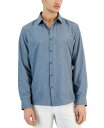 yz At@j Y Vc gbvX Men's Regular-Fit Heather Shirt Neo Navy