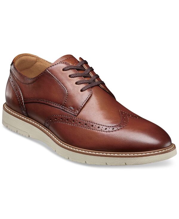 【送料無料】 フローシャイム メンズ オックスフォード シューズ Men's Vibe Lace-Up Wingtip Oxford Shoes Cognac
