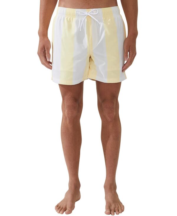 ̵ åȥ󥪥  ϡեѥġ硼  Men's Stretch Swim Shorts Lemon Strip...