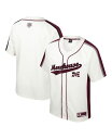 【送料無料】 コロシアム メンズ シャツ トップス Men's Cream Distressed Morehouse Maroon Tigers Ruth Button-Up Baseball Jersey Cream