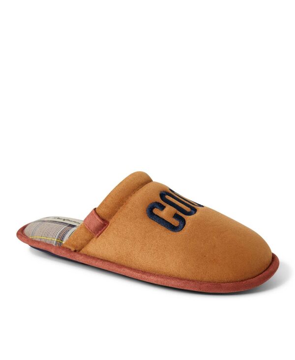 yz fBAtH[Y Y T_ V[Y Men's Tanner Microsuede Father's Day Scuff Slippers Whiskey