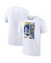 【送料無料】 ファナティクス メンズ Tシャツ トップス Men's White Golden State Warriors 2022 Western Conference Champions Big and Tall Locker Room T-shirt White